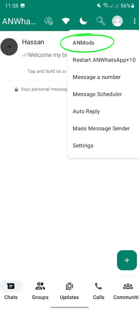 Rejecting Calls Automatically in ANWhatsApp